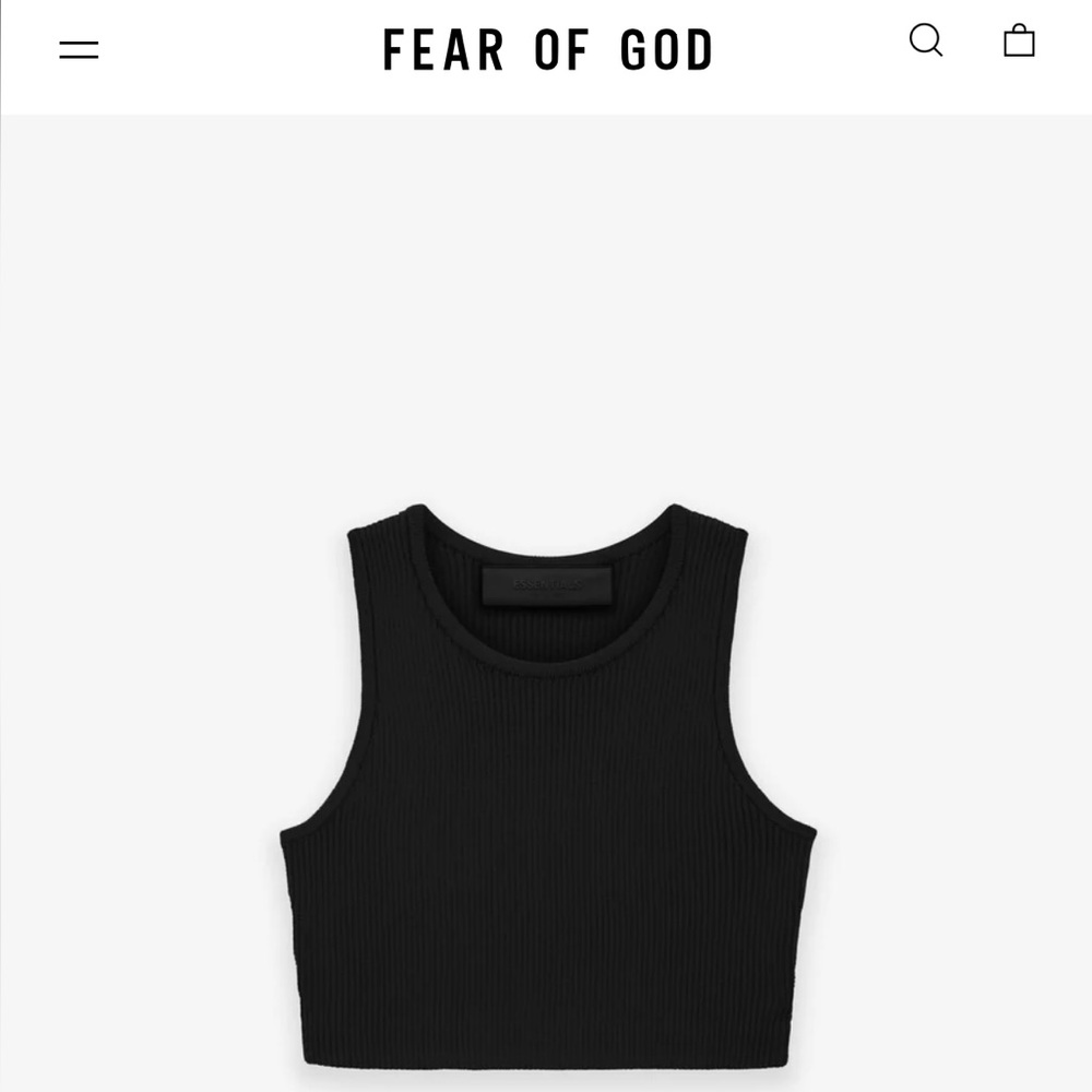 Fear of God women’s black sport tank